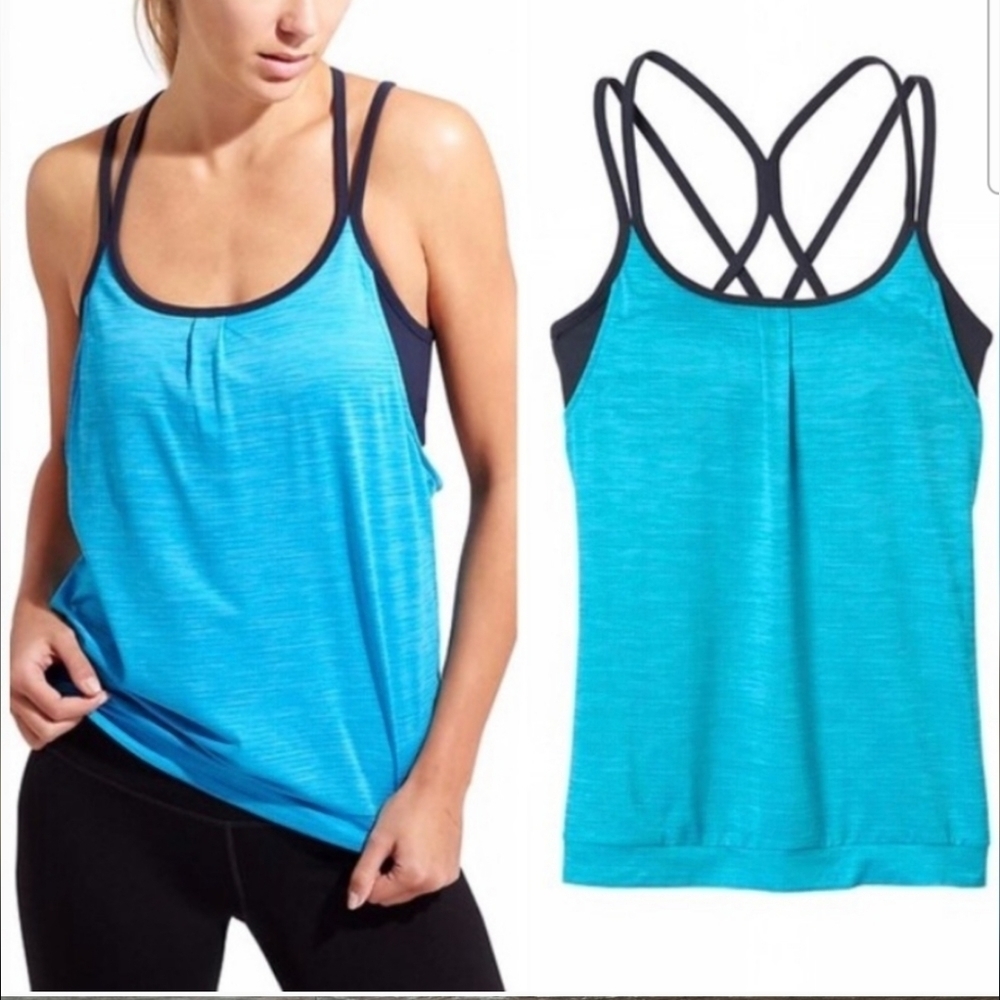 Athleta Energize Strappy 2-In-1 Tank